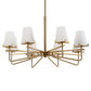 Lassen - 8 Light Chandelier - Brass