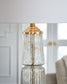 Bakersboro - Glass Table Lamp - Clear / Gold Finish