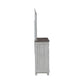River Place - Dresser & Mirror - Riverstone White & Tobacco