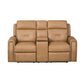 Felix - Power Reclining Loveseat With Console, Power Headrest, Lumbar, Heat & Massage