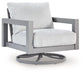 Hurley Park - Swivel Chair With Cushion - Gray