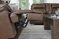 Vonryan - Power Reclining Sofa With Adj Headrest - Tobacco
