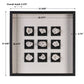 Geode - Linen Shadow Box - Black