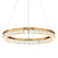 Segovia - Round Crystal LED Chandelier - Gold