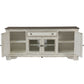 Magnolia Manor - Entertainment TV Stand (Glass Doors) - Antique White