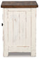 Wystfield - Chair Side End Table - White / Brown