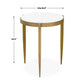 Ocilla - Accent Table - Brass,White