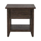 Paradise Valley - Rectangular End Table - Saddle Brown