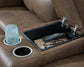 Beckley Place - Power Reclining Loveseat With Console / Adjustable Headrest - Earth