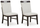 Neymorton - 7 Pc. - Rectangular Extension Table, 6 Side Chairs - Dark Grayish Brown