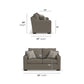 Cypress - Fabric Stationary Loveseat