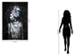 Temp Glass With Foil & Rhinestones - Woman Native - Dark Gray