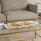 Organic Elegance - Wavy Oval Bowl - Brown / White