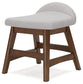 Lyncott - 3 Pc. - Home Office Desk, Chair, Bookcase - Brown