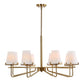 Lassen - 8 Light Chandelier - Brass