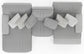 Abraxas - 3 Piece Reclining Sectional