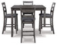 Bridson - Square Counter TBL Set (Set of 5) - Gray