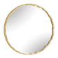 Crinkle - Round Mirror - Brass