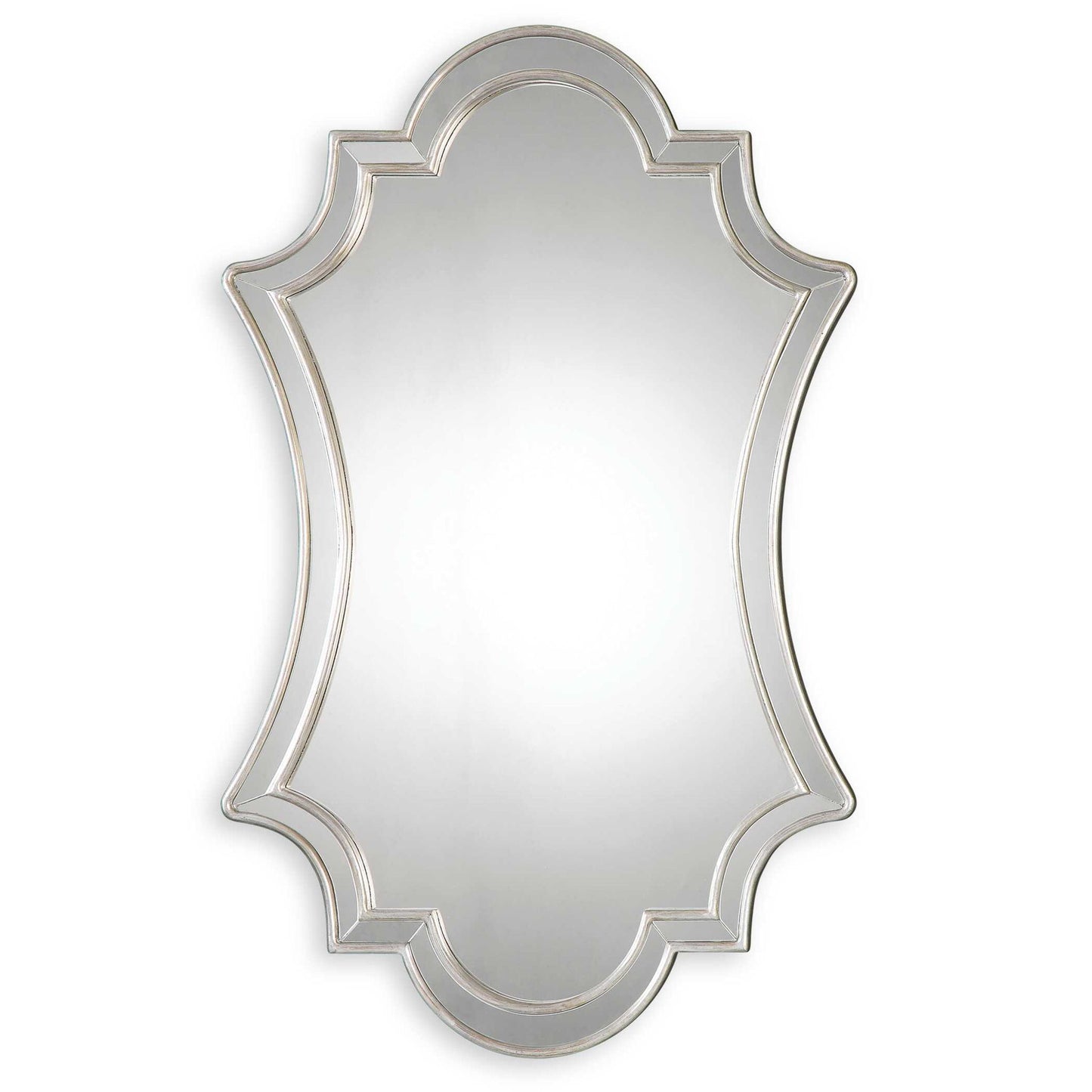 Elara - Wall Mirror - Antiqued Silver