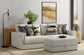 Trevor - Extra Deep Oversized Sofa With Included Storage Cocktail Ottoman
