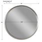 Serenza - Round Mirror - Silver