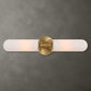 Wellsville - 2 Light Brass Sconce - White / Gold