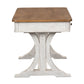 Farmhouse Reimagined - Writing Desk - Antique White / Chestnut Tops