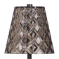 "Crystal Radiance II" Rechargeable LED Metal Accent Lamp (Set of 2) - Matte Black / Smoke