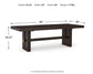 Burkhaus - Rectangular Dining Room Extension Table - Dark Brown