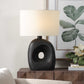 Peephole - Outdoor Bronze Table Lamp - Black