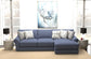 Cape May - Sofa Chaise With Comfort Coil Seating And 5 Accent Pillows Included