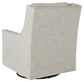 Kambria - Swivel Glider Accent Chair - Fog