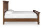 Zackaryn - King Panel Bed - Warm Brown
