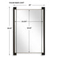 Cunene - Industrial Wall Mirror - Black