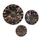 Peonia - Outdoor Wall Art (Set of 3) - Bronze