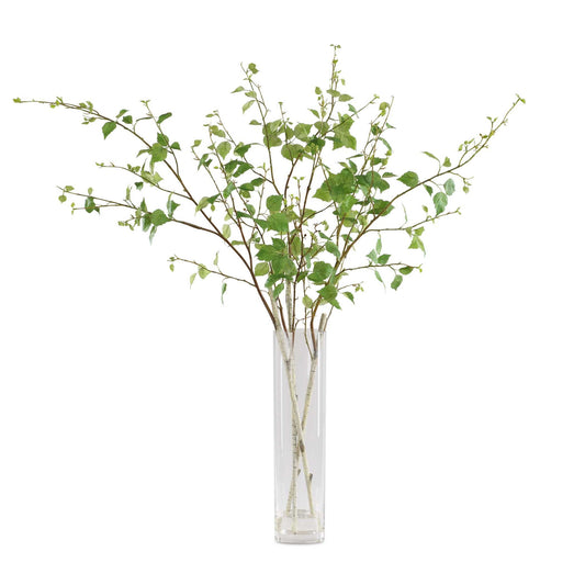 Nigra - Birch Vase Centerpiece - Green