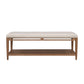 Verona - Rectangular Coffee Table - Beige / Dark Brown