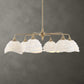 Biddeford - 6 Light Beaded Pendant - White
