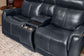 View - Power Reclining Loveseat With Console, Power Headrest & Lumbar