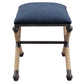 Firth - Small Fabric Bench - Navy