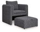 Vreni - Accent Chair - Charcoal / Black