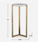 Pietra - Carrara Marble Drink Table - Bronze