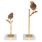 Passerines - Bird Sculptures (Set of 2) - Light Brown
