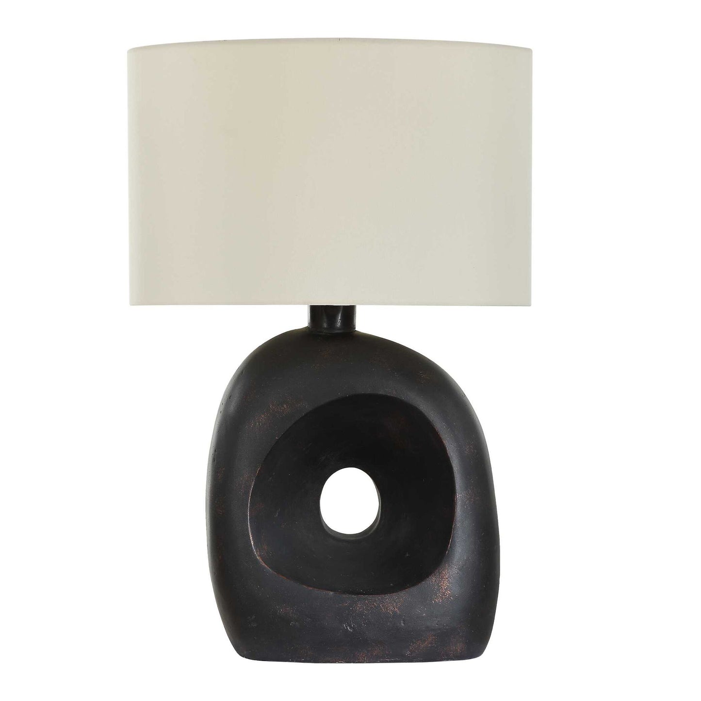 Peephole - Outdoor Bronze Table Lamp - Black