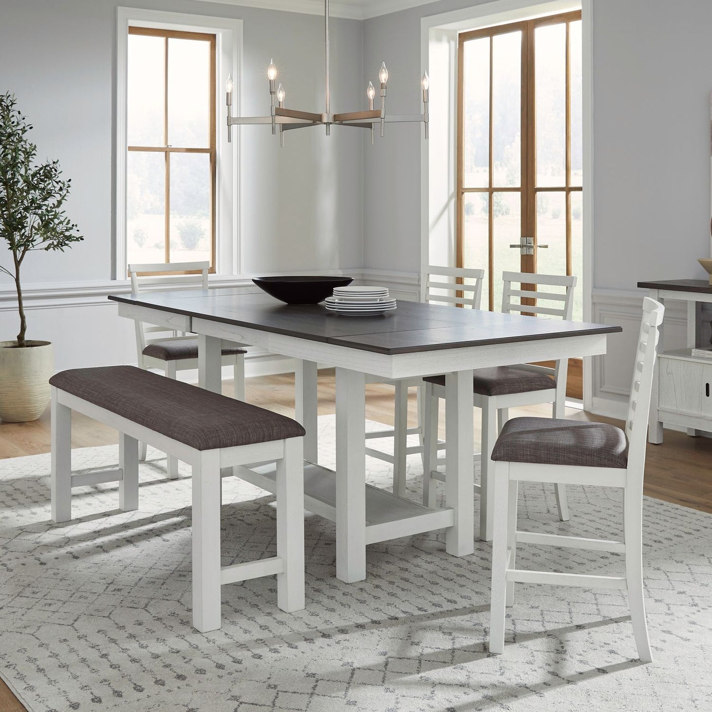 Brook Bay - Counter Trestle Table Set