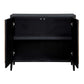 Andrei - Teak Root 2 Door Cabinet - Black / Woodtone