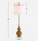 Sienna - Glass Buffet Lamp - Caramel