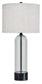 Kerrbrook - Glass Table Lamp - Clear / Black