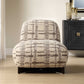 Evans - Modern Armless Accent Chair - Beige / Brown