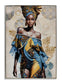 Regal Azure Radiance - 28" x 40" Framed Wall Art - Blue